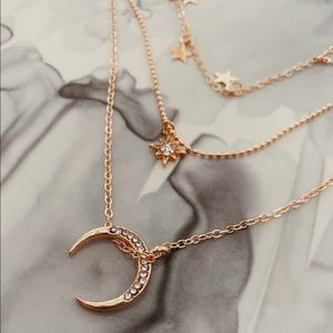 Moon and Stars Golden Necklce🌙⭐️